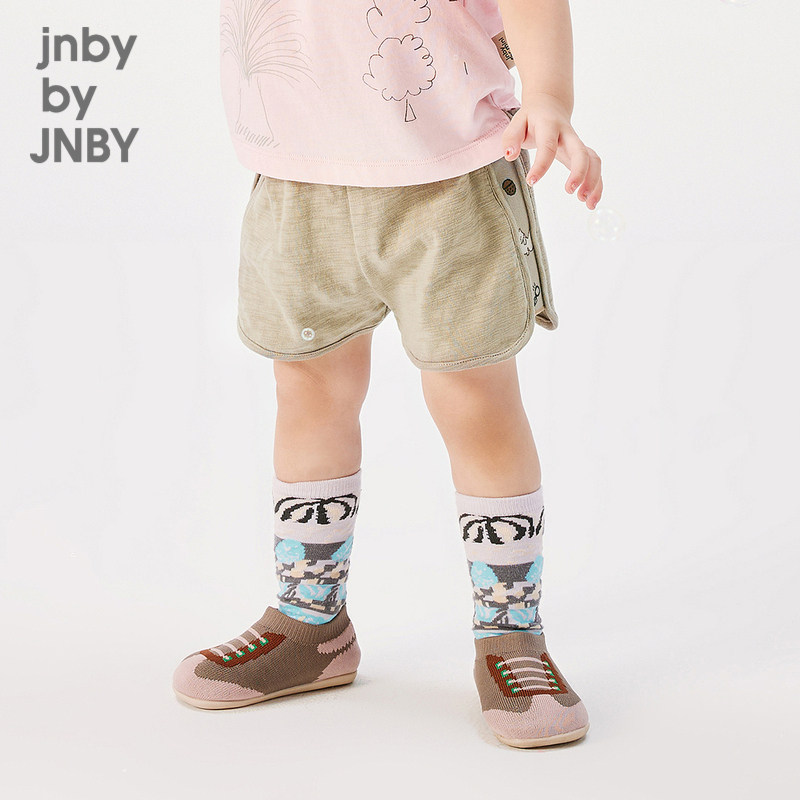 江南布衣婴童短裤直筒裤立体拼接休闲夏男女童婴儿jnbybyjnb
