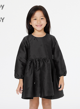 新款江南布衣童装宽松A型长袖连衣裙25春女童jnbybyjnby1P2G10390