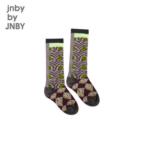 【任选4双99元】江南布衣童装袜子柔软舒适拼色男女童jnbybyjnby