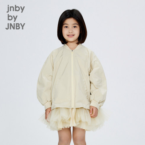 江南布衣童装宽松棒球领夹克休闲秋季男女童儿童jnbybyjnby