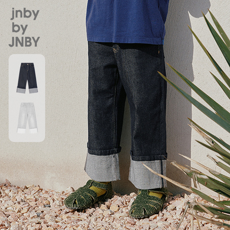 新款江南布衣童装牛仔九分裤直筒26春男女童jnbybyjnby1Q2E13470