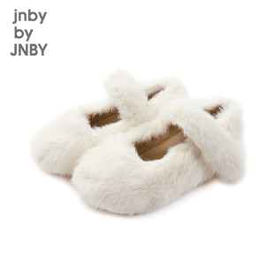 江南布衣童装秋冬浅口鞋毛茸茸可爱便鞋套脚女童儿童jnbybyjnby