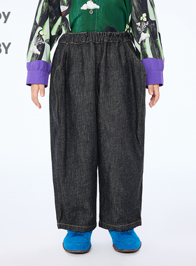 新款江南布衣童装牛仔长裤直筒裤25秋男女童jnbybyjnby1P7E11660