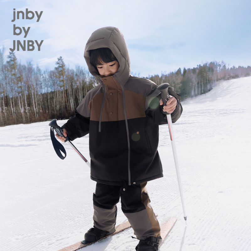 江南布衣童装宽松连帽羽绒服24冬男女童儿童jnbybyjnby1OAC11750