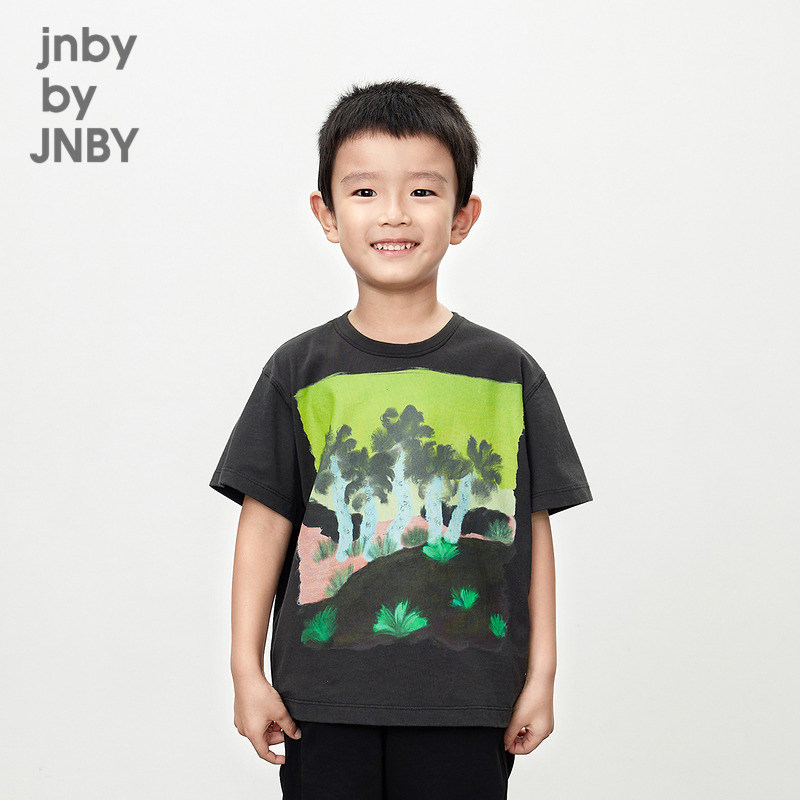 江南布衣童装圆领T恤原创植物图案休闲夏男女童儿童jnbybyjnby,童装/婴儿装/亲子装,T恤,淘宝优惠券,粉丝福利购,淘宝优惠卷