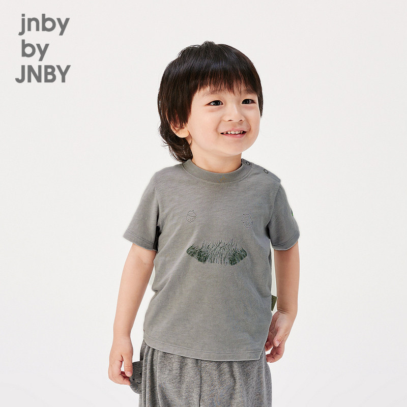 江南布衣婴童短袖T恤纯棉原创手绘休闲夏男女童婴儿jnbybyjn