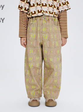 江南布衣童装直筒牛仔长裤秋季男女童儿童jnbybyjnby1O8E11660