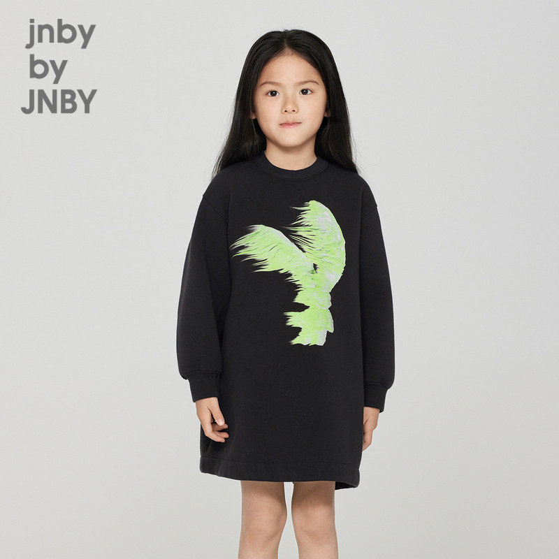 江南布衣童装长袖圆领兔子图案连衣裙舒适宽松裙子女童jnbybyjnby,童装/婴儿装/亲子装,连衣裙,淘宝优惠券,粉丝福利购,淘宝优惠卷