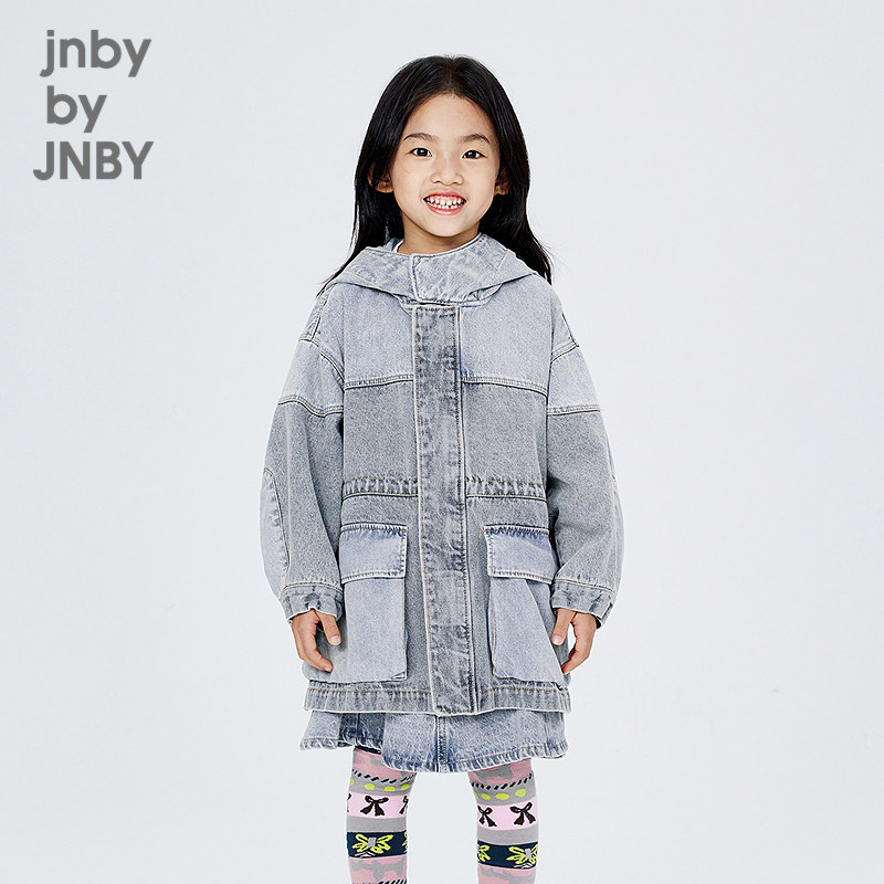 江南布衣童装连帽牛仔风衣休闲舒适折扣男女童jnbybyjnby