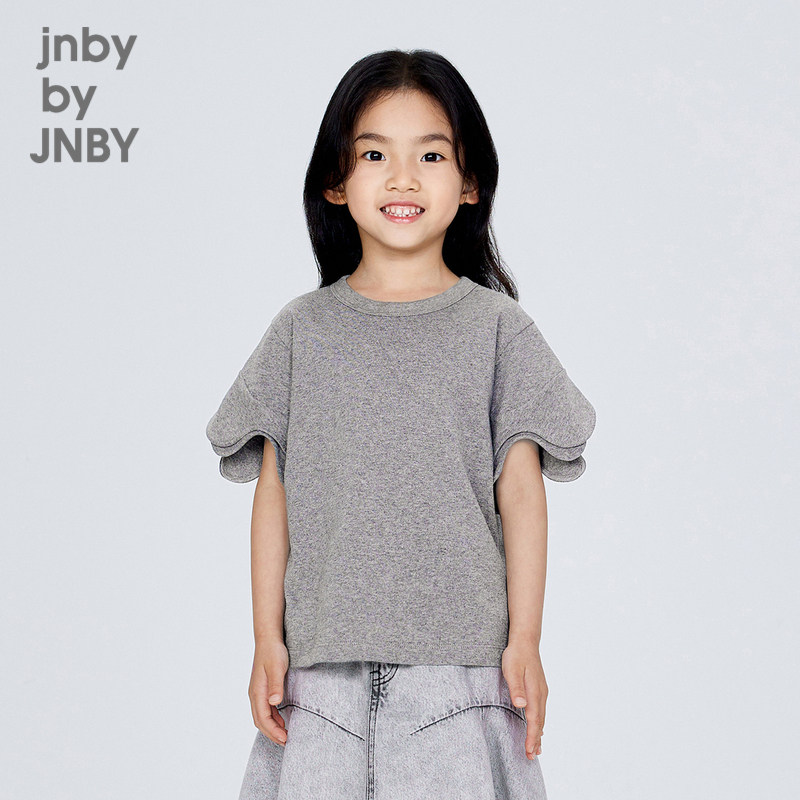 江南布衣童装宽松圆领短袖T恤舒适休闲秋季女童jnbybyjnby,童装/婴儿装/亲子装,T恤,淘宝优惠券,粉丝福利购,淘宝优惠卷