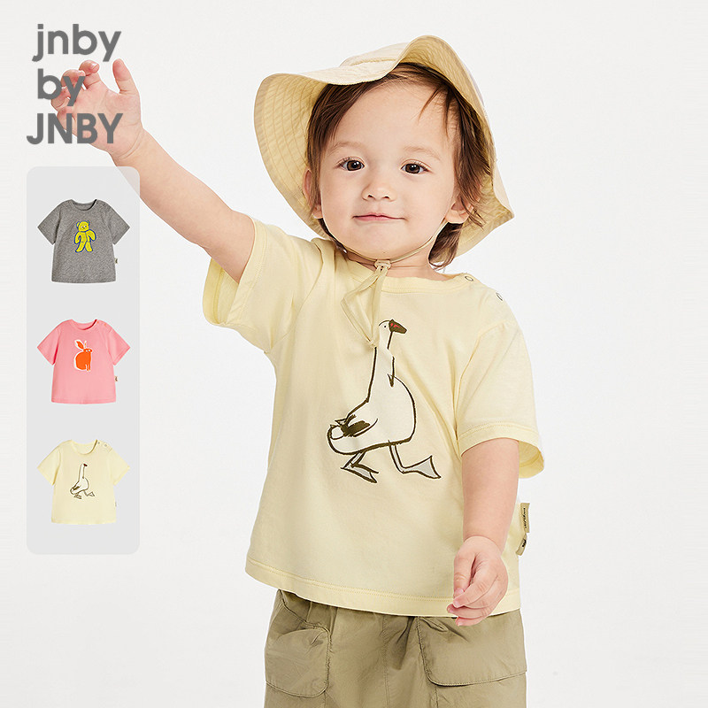 新款江南布衣婴童宽松短袖T恤25夏男女童婴儿jnbybyjnby
