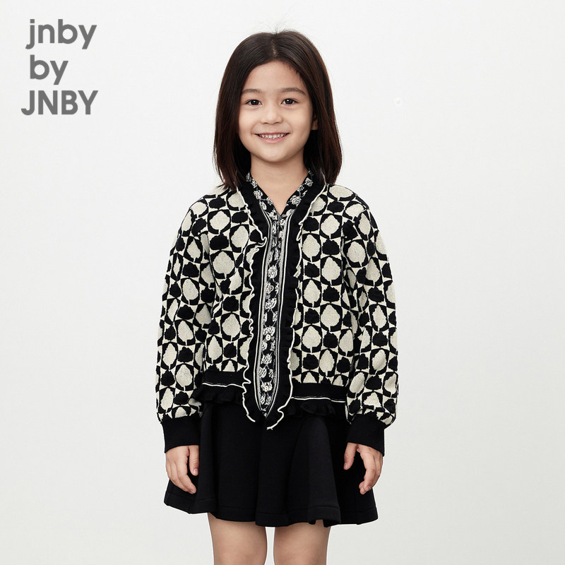 江南布衣童装长袖针织衫外套V领棋盘格休闲春女童儿童jnbybyjnby,童装/婴儿装/亲子装,毛衣/针织衫,淘宝优惠券,粉丝福利购,淘宝优惠卷