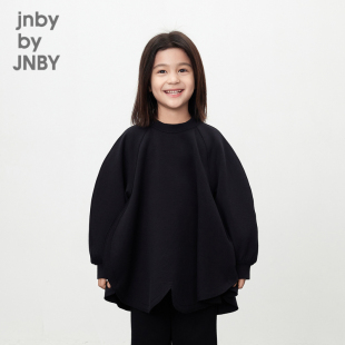 江南布衣童装长袖卫衣圆领套头花瓣下摆休闲春女童儿童jnbybyjnby