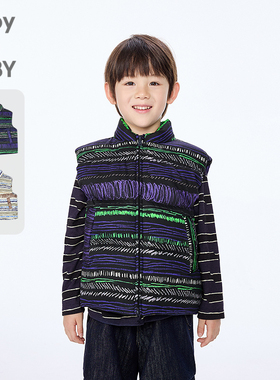 新款江南布衣童装羽绒马甲H型宽松25冬男女童jnbybyjnby1P0C11620