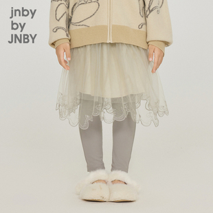 江南布衣童装半身裙网纱拼接可爱宽松A型女童儿童裙子jnbybyjnby