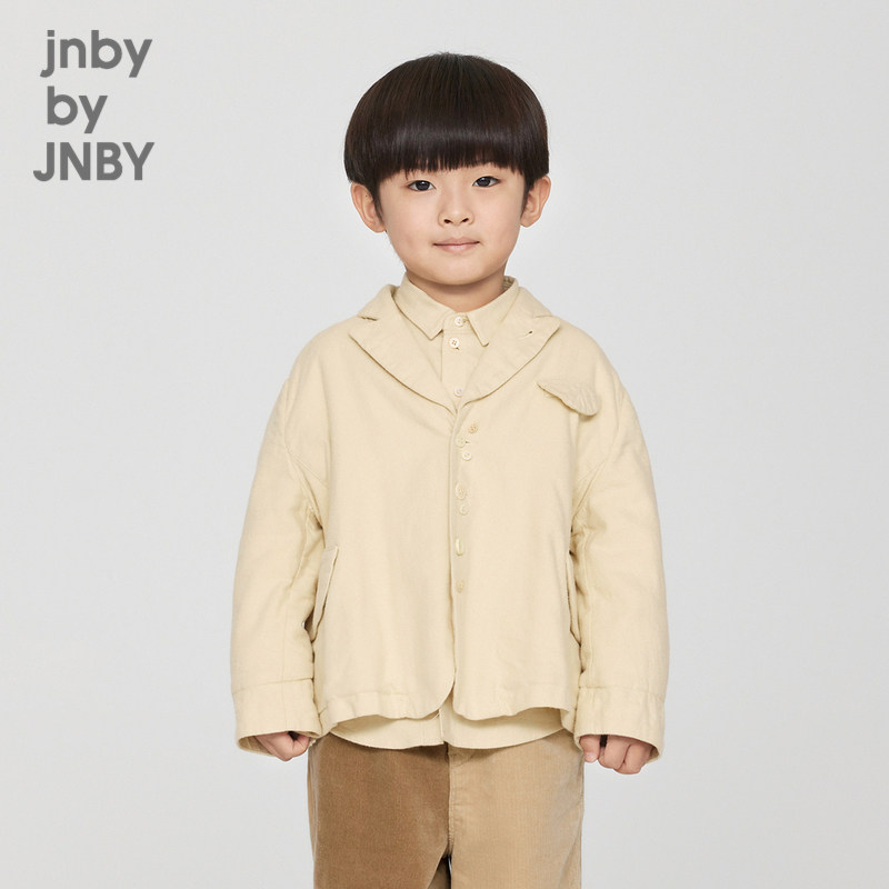 江南布衣童装西服翻驳领A型外套男童儿童演出服小西装jnbybyj