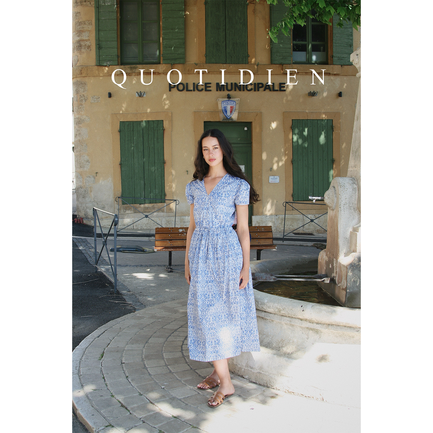 QUOTIDIEN｜铃兰裙｜日本进口纯棉高密抗皱南法茶歇连衣裙