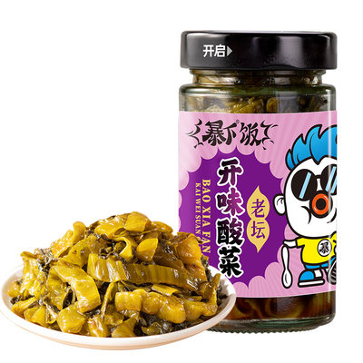 吉香居开味酸菜下饭菜瓶装开胃