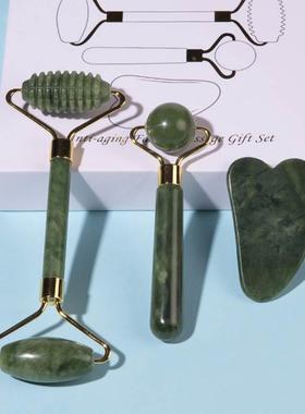 Face Massager Roller Gua sha Jade Store Scraper Roller massa