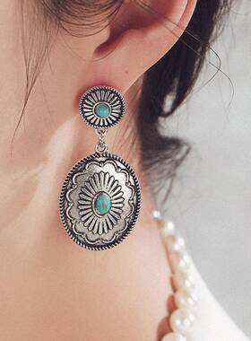 European American earrings Bohemian earring Ear jewelry耳环