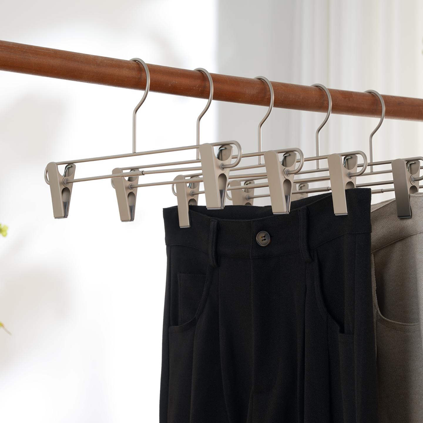 梵安日式简约金属男女晾晒裤夹子