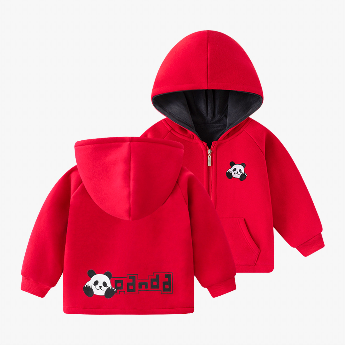 儿童外套秋冬加绒加厚红色新年男童拉链衫保暖上衣冬装宝宝休闲,童装/婴儿装/亲子装,普通外套,淘宝优惠券,粉丝福利购,淘宝优惠卷