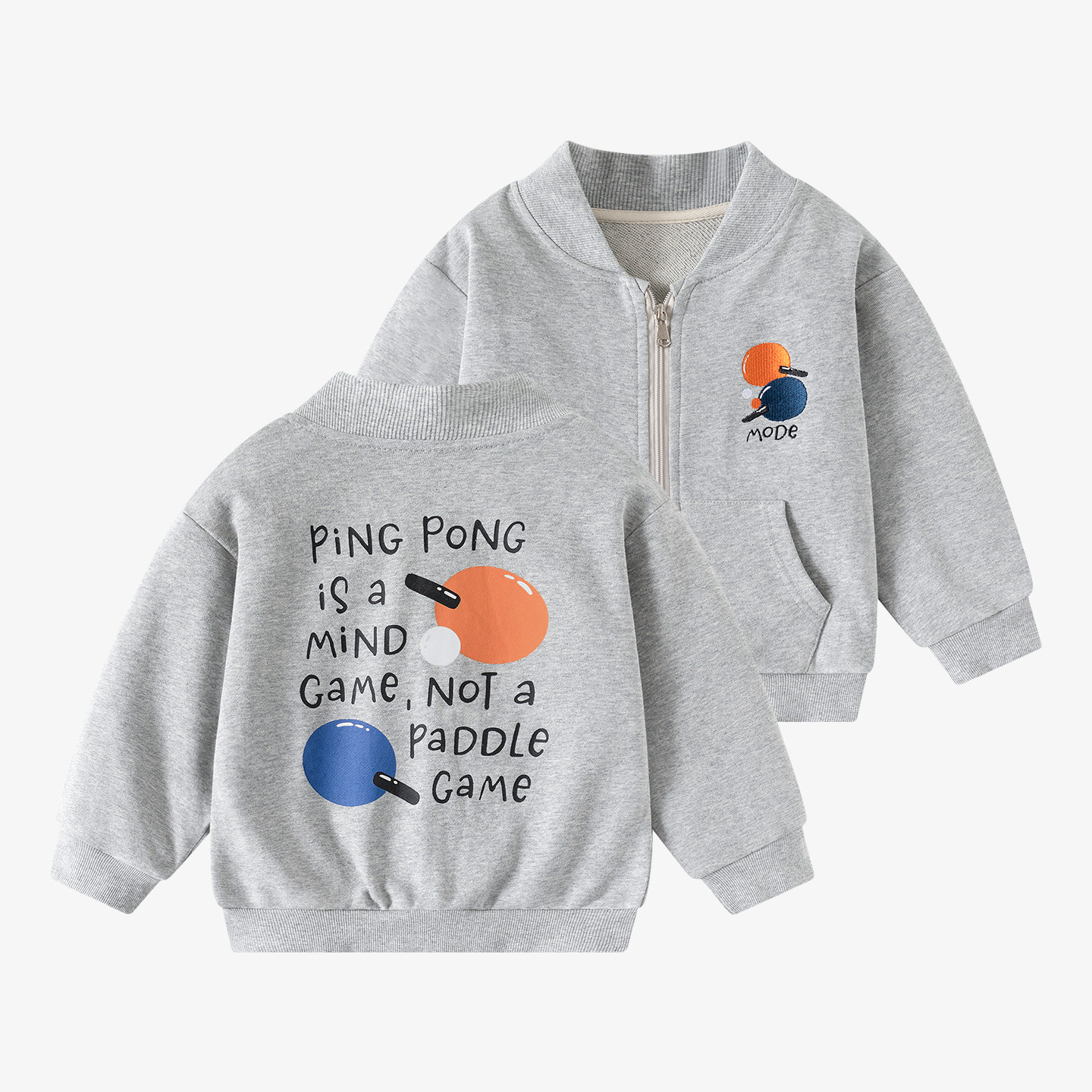男童薄款春秋外套纯棉棒球服图片