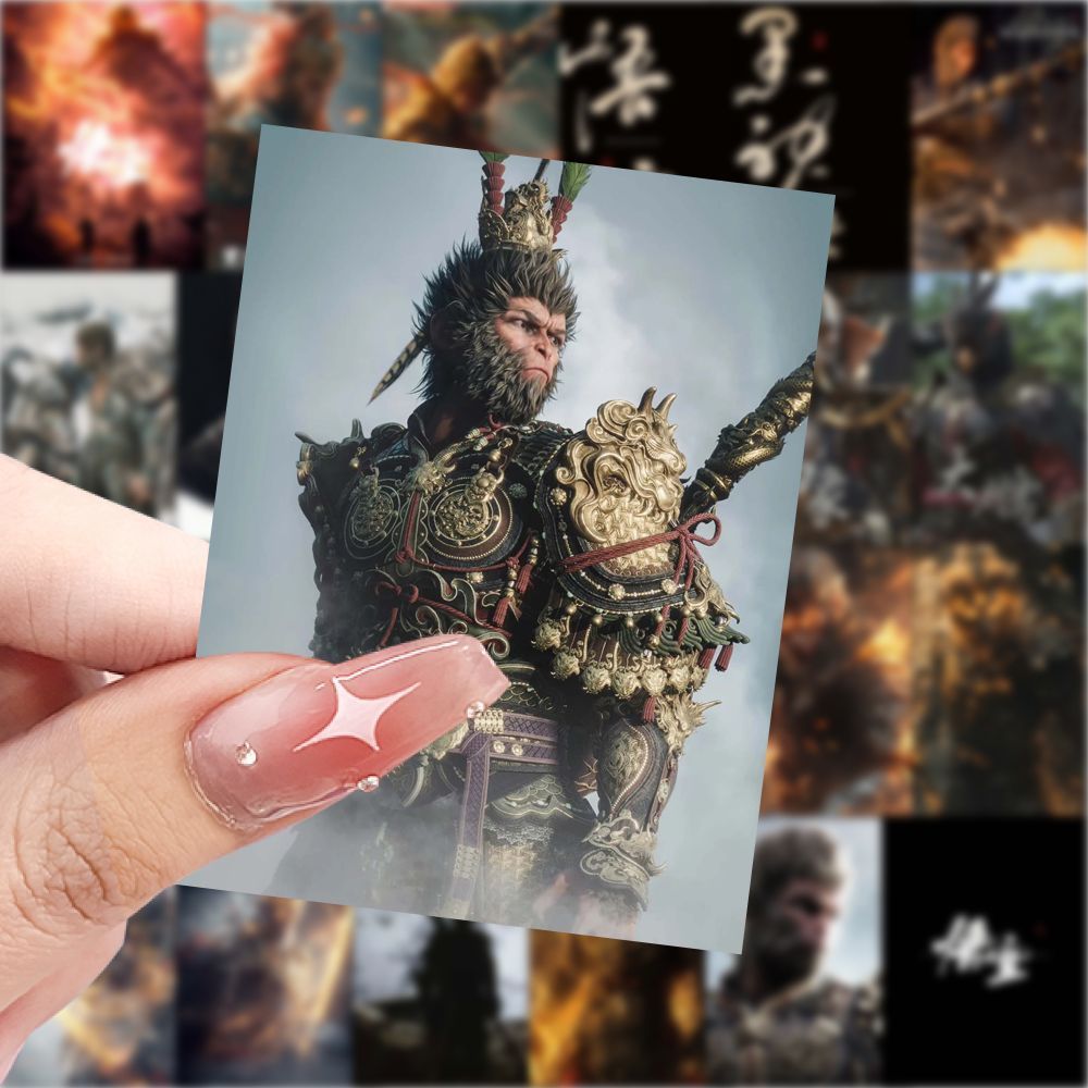 126张黑神话悟空贴纸游戏天命人手机周边高清防水ins桌面贴画装饰