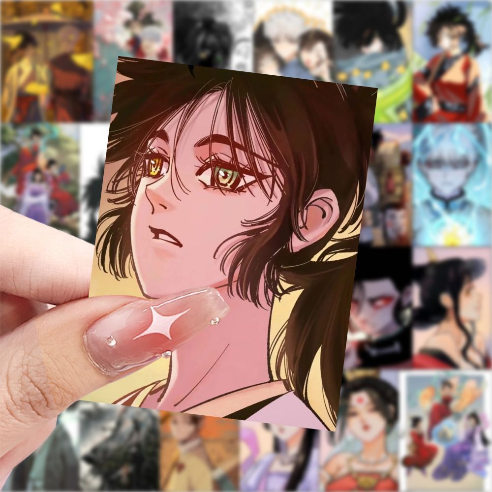 63张日月同错二次元贴纸漫画