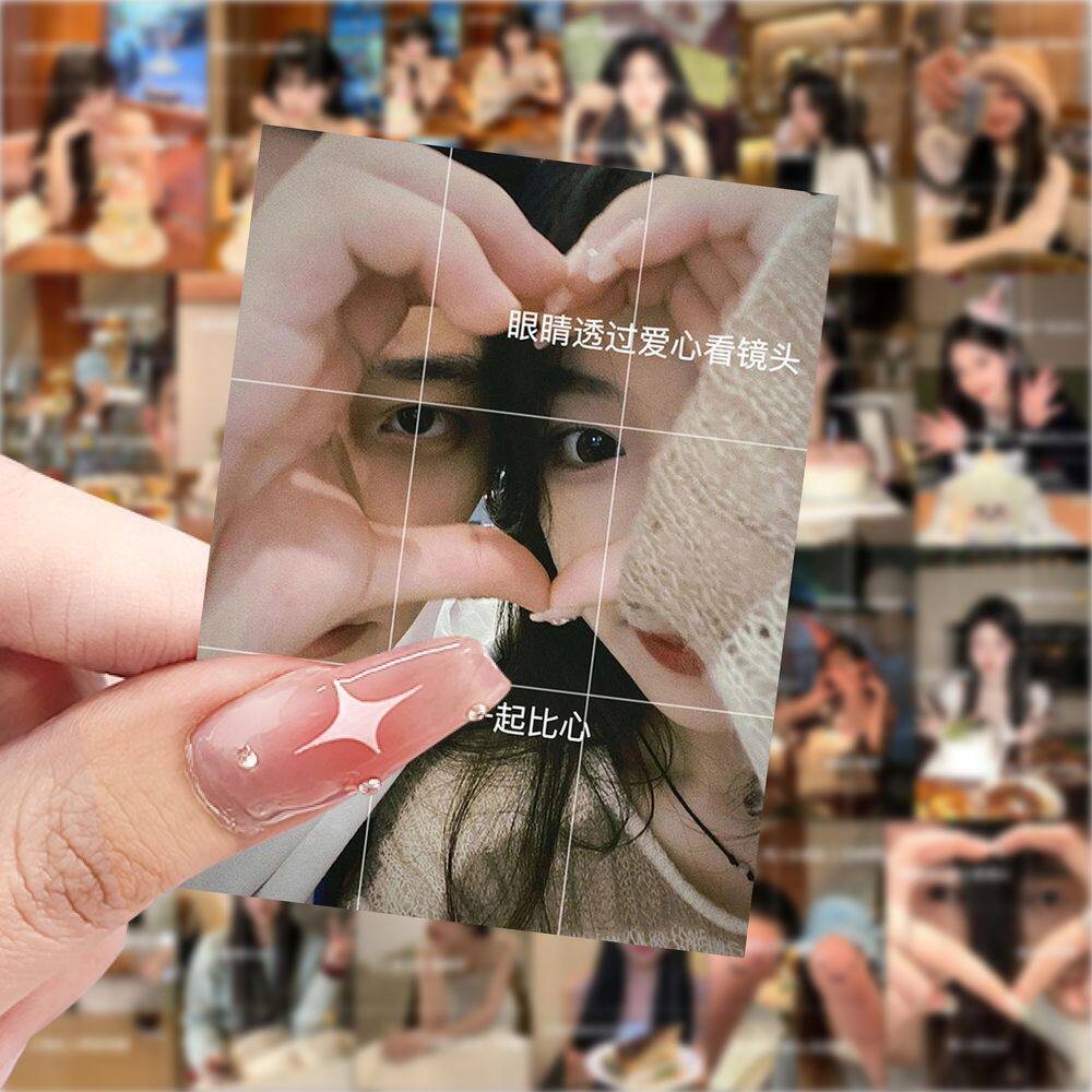 175张女生拍照姿势ins贴纸情侣创意拍照装饰贴画手机手账桌面贴纸