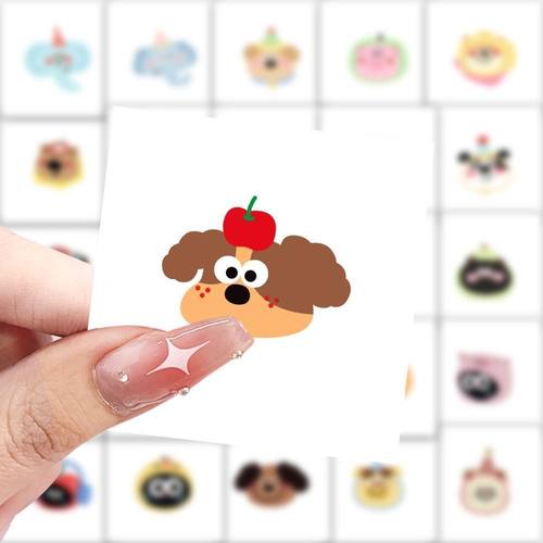 卡通动物ID头像简笔画贴纸
