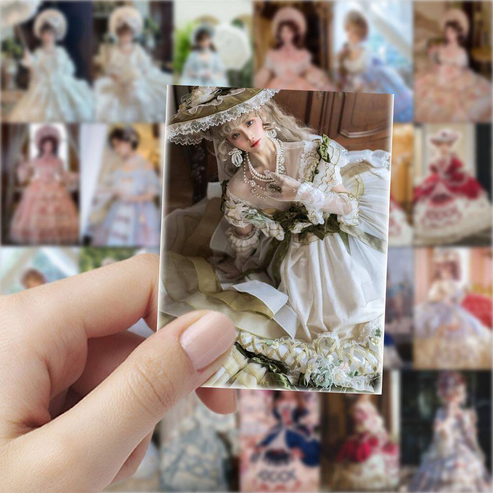 189张可爱LOLITA少女洛丽塔美女周边高颜值贴纸手账装饰手机