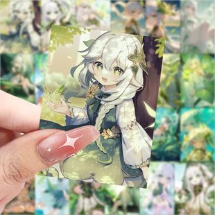 188张原神小草神纳西妲贴纸爆款装饰高颜值周边手机手账防水贴画