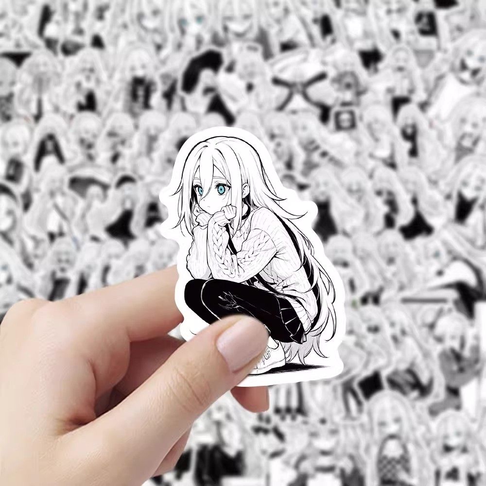 103张终结的炽天使贴纸合集卡通二次元黑白动漫周边diy装饰防水贴,文具电教/文化用品/商务用品,贴纸/立体贴纸,淘宝优惠券,粉丝福利购,淘宝优惠卷