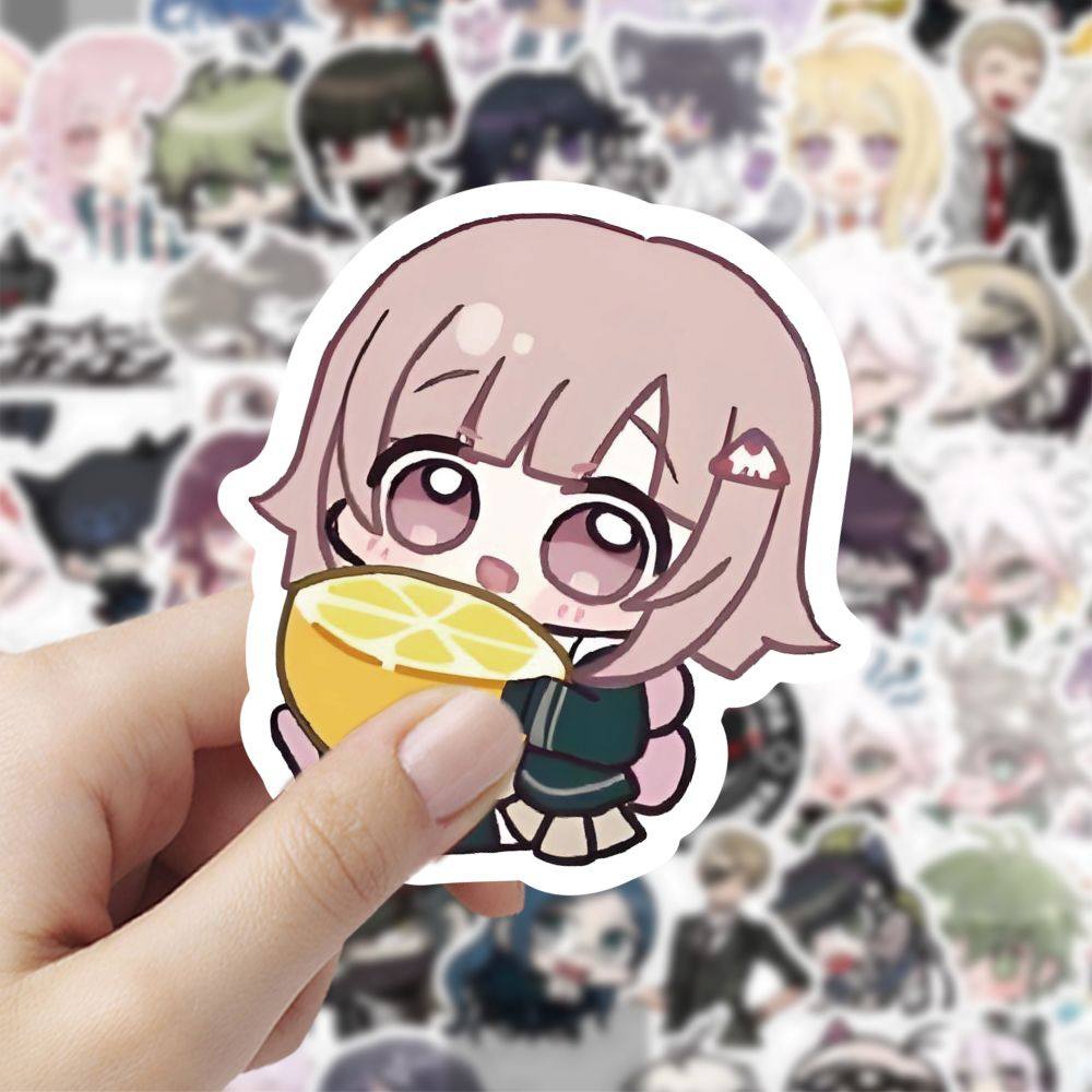 120张卡通可爱弹丸论破Q版贴纸趣味创意表情周边桌面手机装饰贴画,文具电教/文化用品/商务用品,贴纸/立体贴纸,淘宝优惠券,粉丝福利购,淘宝优惠卷