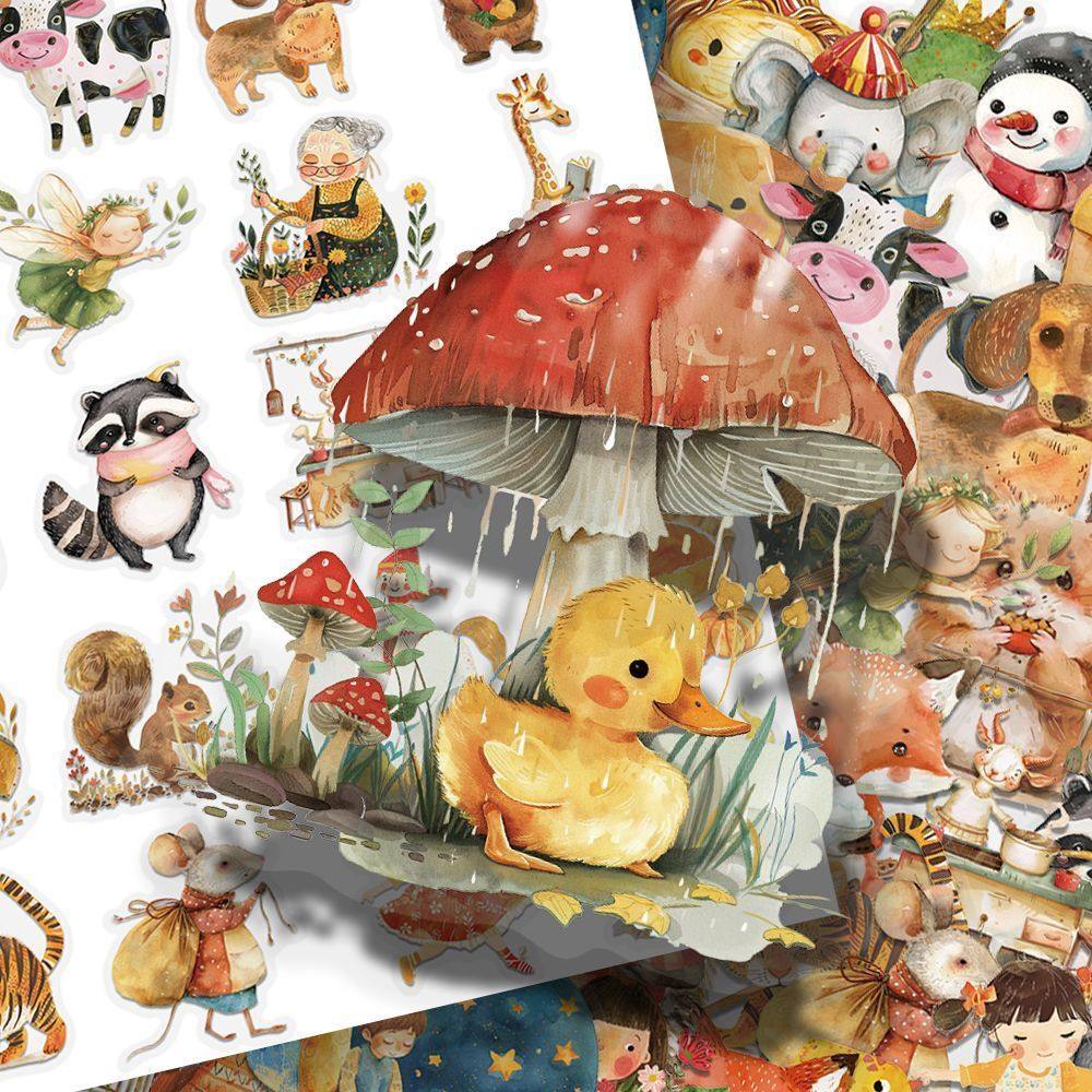 100张童话贴纸卡通可爱Q版装饰小图案手账行李箱桌面手账防水贴画,文具电教/文化用品/商务用品,贴纸/立体贴纸,淘宝优惠券,粉丝福利购,淘宝优惠卷