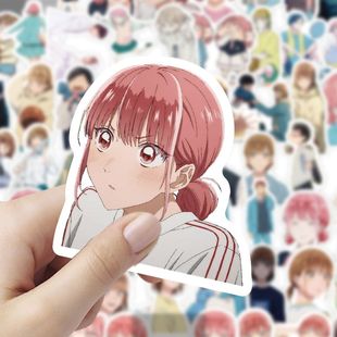 120贴蝶野雏贴纸卡通动漫青之箱人物周边蓝箱桌面手机手账装 饰贴