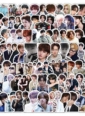 200张boynextdoor男团贴纸朴成淏李常赫isn风行李箱手账diy装饰贴