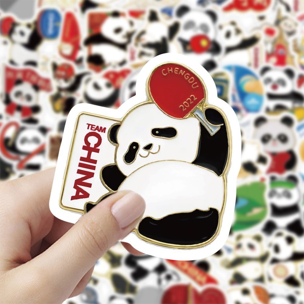 120张小熊贴纸可爱卡通熊猫
