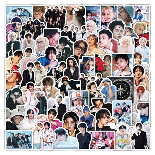 860张stray kids韩国男团贴纸高颜值成员周边diy手账装饰标签贴画