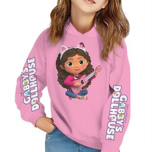 Gabby's Dollhouse周边连帽衫童装公主女童时尚儿童薄款卫衣