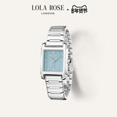 urban Lola Rose罗拉玫瑰 英国城市漫游蓝调小方表手表女新年礼物