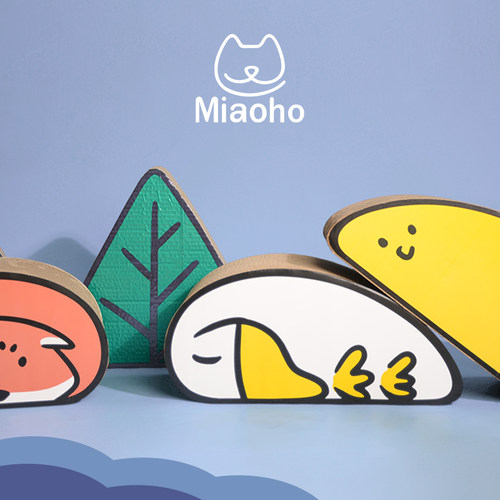 睡觉小动物猫抓板miaoho