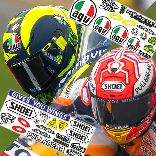 适用摩托车头盔贴纸防水反光贴