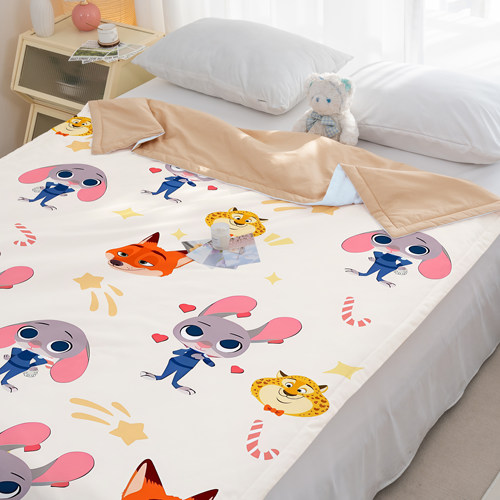 疯狂动物城zootopia空调被纯棉冷气被nick朱迪judy薄被子夏凉被