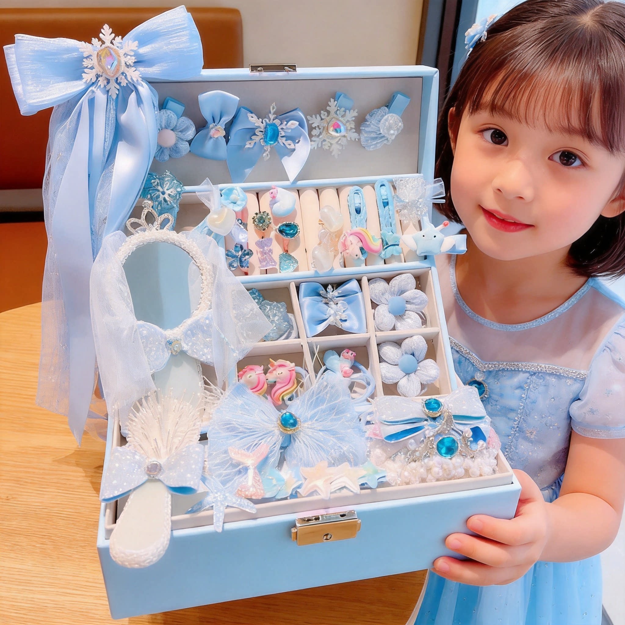 公主首饰发饰礼盒女童小女孩子的12岁新年生日礼物儿童玩具女生
