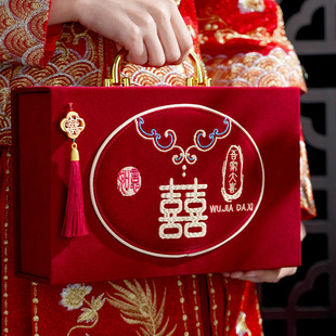 结婚礼金盒钱箱彩礼聘金盒彩礼钱盒子彩礼盒提亲礼盒订婚用品大全