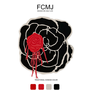 方寸美居法式地毯大别墅高奢艺术羊毛手工客厅地毯卧室素色加厚