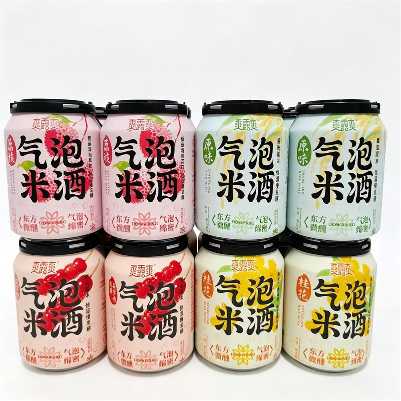 爽露爽气泡米酒桂花味荔枝味多味果味/风味/果汁饮料
