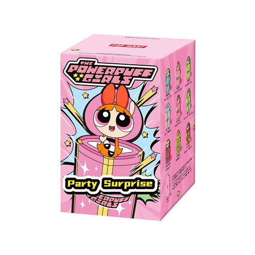 泡泡玛特飞天小女警派对惊喜手办